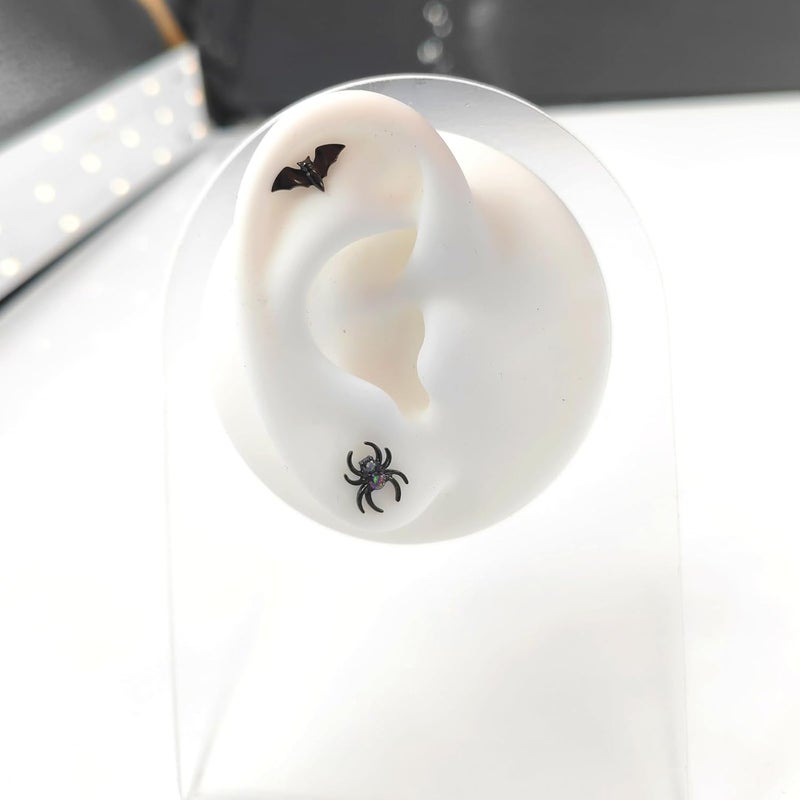 TOMIDES 1pcs G23 Titanium Flat Back Earrings Studs 16g F136 Implant Grade Titanium Labrets Press Fit Threadless Push In Dainty Cartilage Helix Conch Lobe Lip Tragus Piercing Jewelry - Image 5